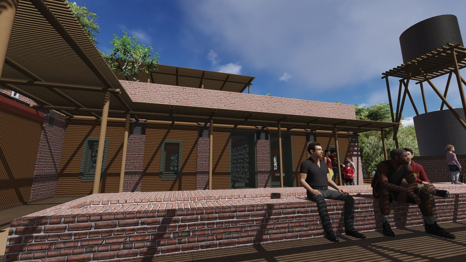 Off-Grid House Prieska — courtyard